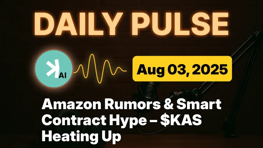 Amazon Rumors & Smart Contract Hype – $KAS Heating Up