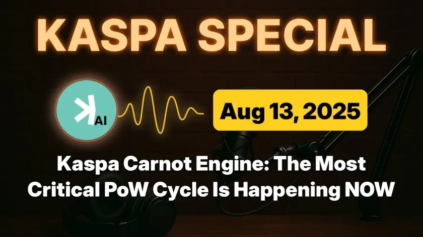 Kaspa Carnot Engine: The Most Critical PoW Cycle Is Happening NOW
