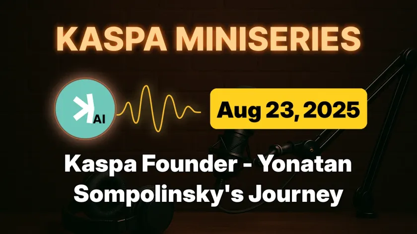 Ep. 1: Why Kaspa Exists (Kaspa Founder Reveals Why Bitcoin HAD to Be Reinvented)