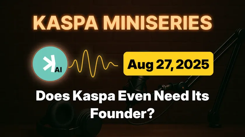 Ep. 10: Yonatan’s Role in Kaspa – How he sees himself in the ecosystem.