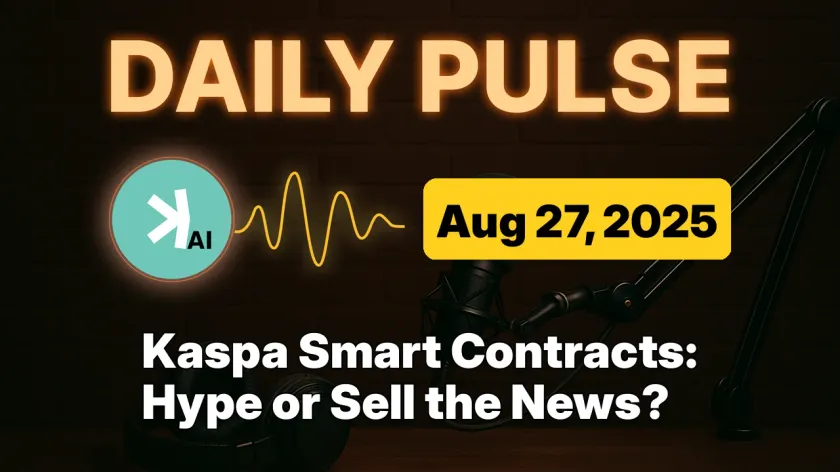 Kaspa Smart Contracts: Hype or Sell the News?