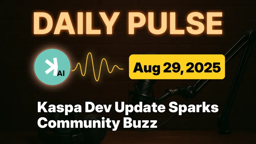 Kaspa Dev Update Sparks Community Buzz