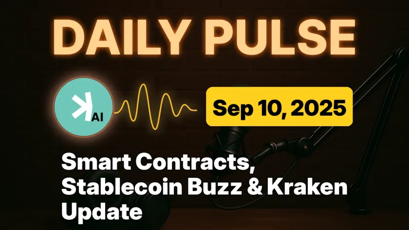 Smart Contracts, Stablecoin Buzz & Kraken Update