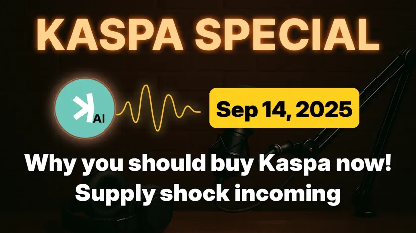 Why you should buy Kaspa now! Supply shock incoming