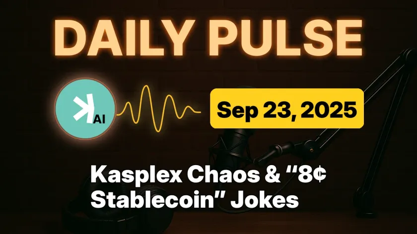 Kasplex Chaos & “8¢ Stablecoin” Jokes