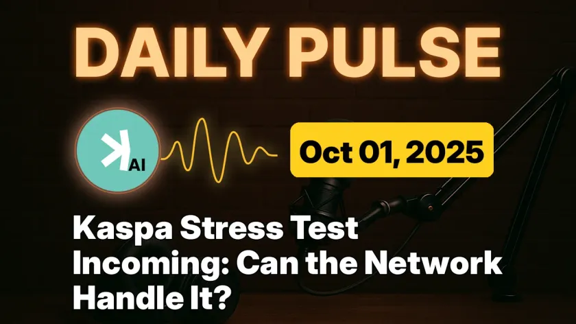 Kaspa Stress Test Incoming: Can the Network Handle It?