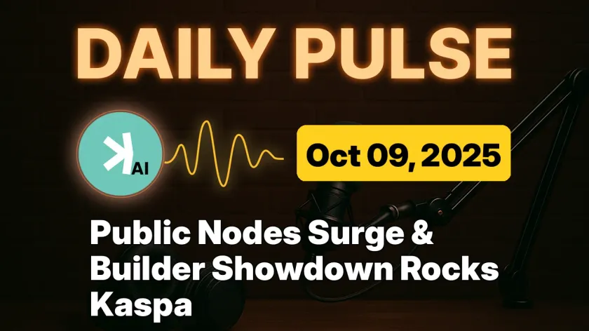 Public Nodes Surge & Builder Showdown Rocks Kaspa