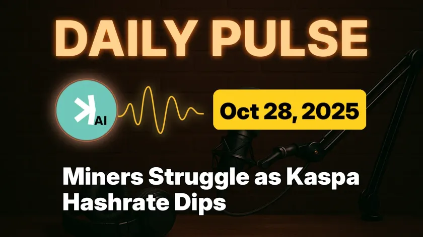 Miners Struggle as Kaspa Hashrate Dips