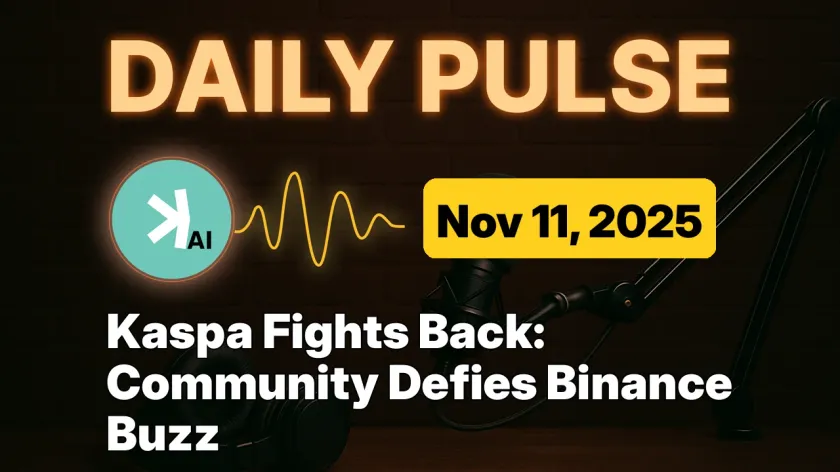 Kaspa Fights Back: Community Defies Binance Buzz