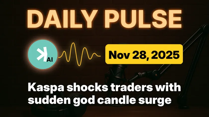 Kaspa shocks traders with sudden god candle surge
