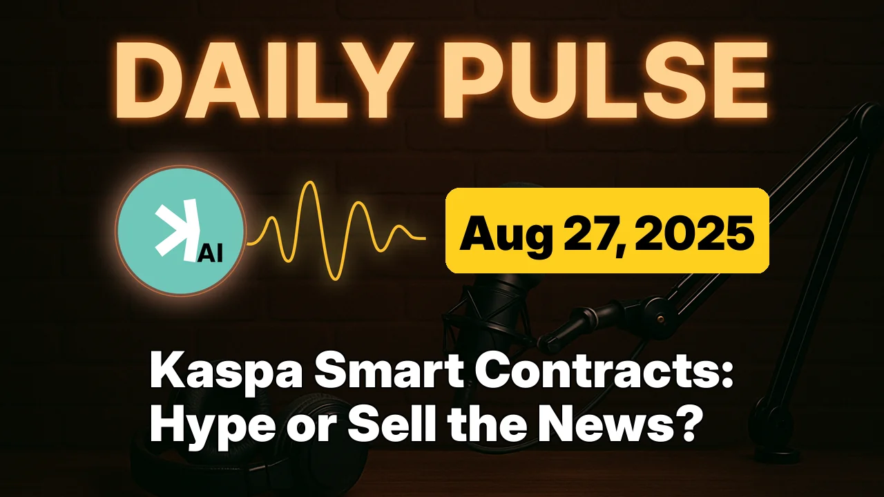 Kaspa Smart Contracts: Hype or Sell the News?