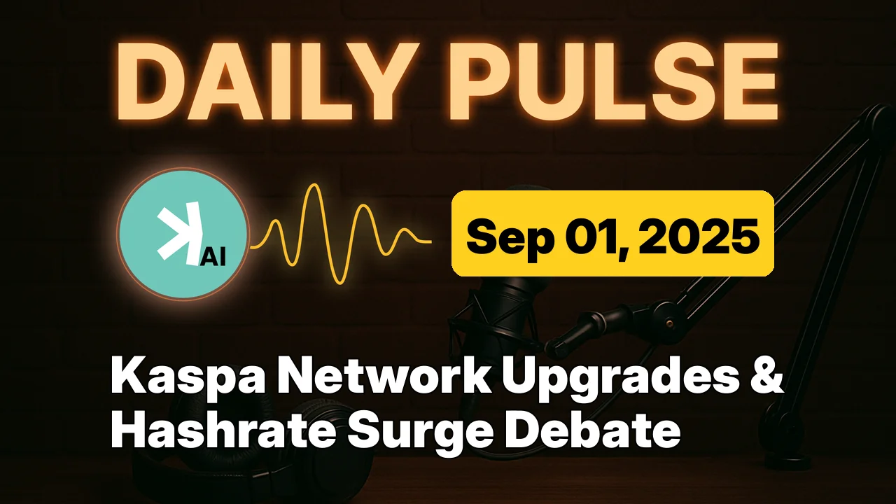 Kaspa Network Upgrades & Hashrate Surge Debate