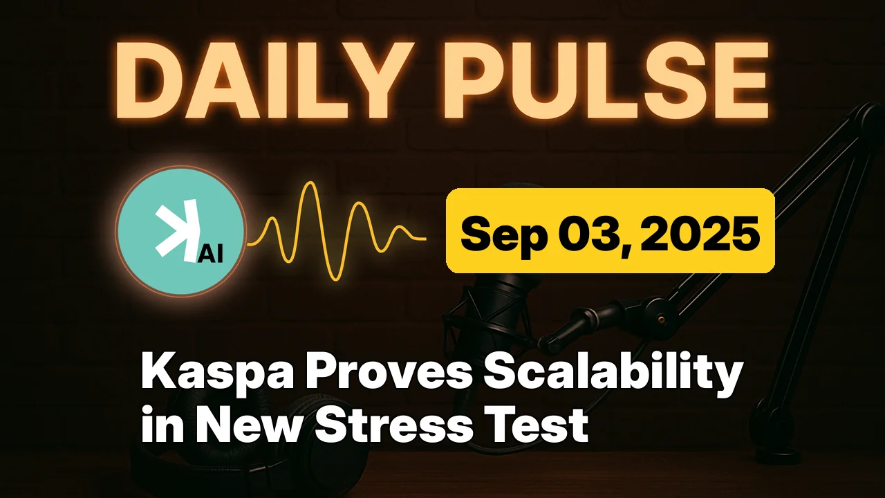 Kaspa Proves Scalability in New Stress Test