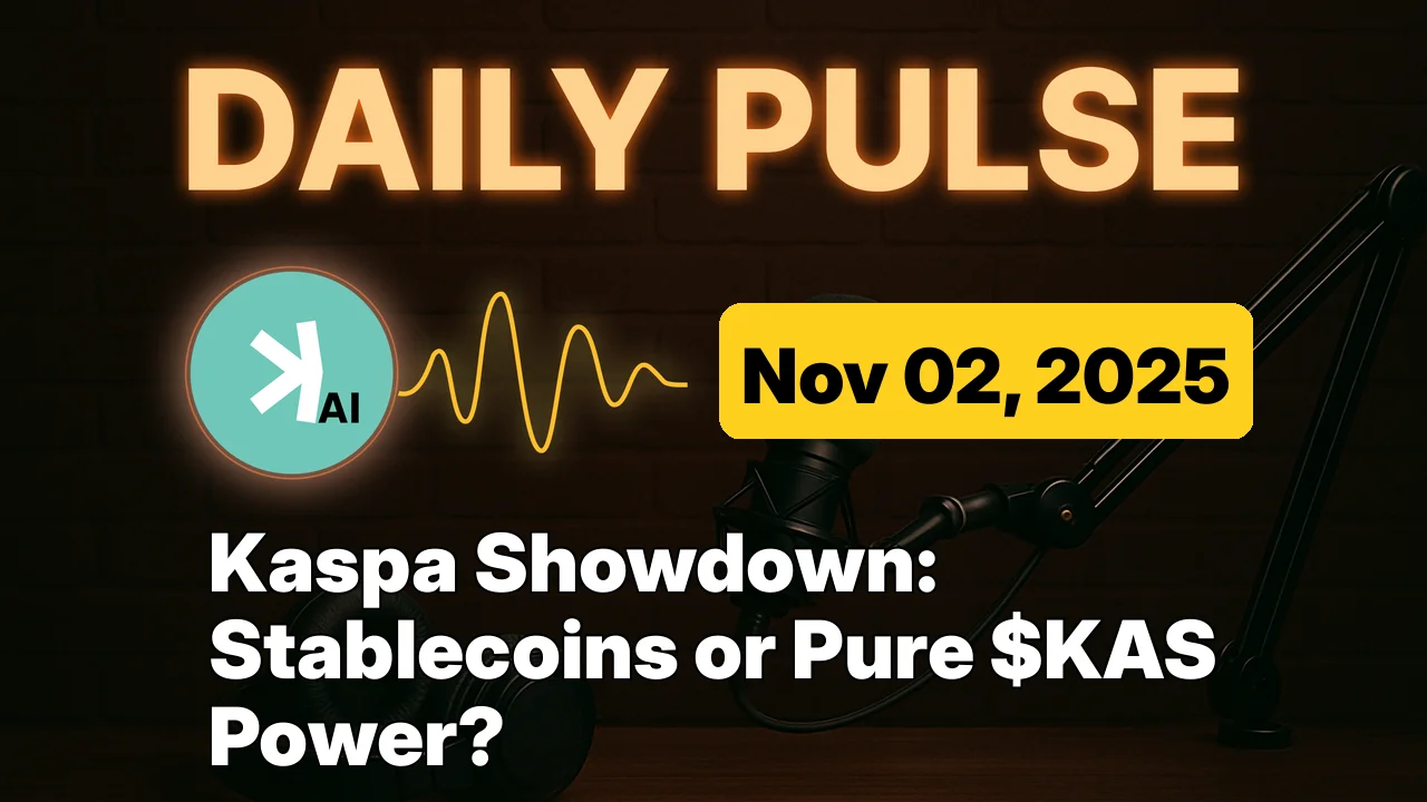 Kaspa Showdown: Stablecoins or Pure $KAS Power?
