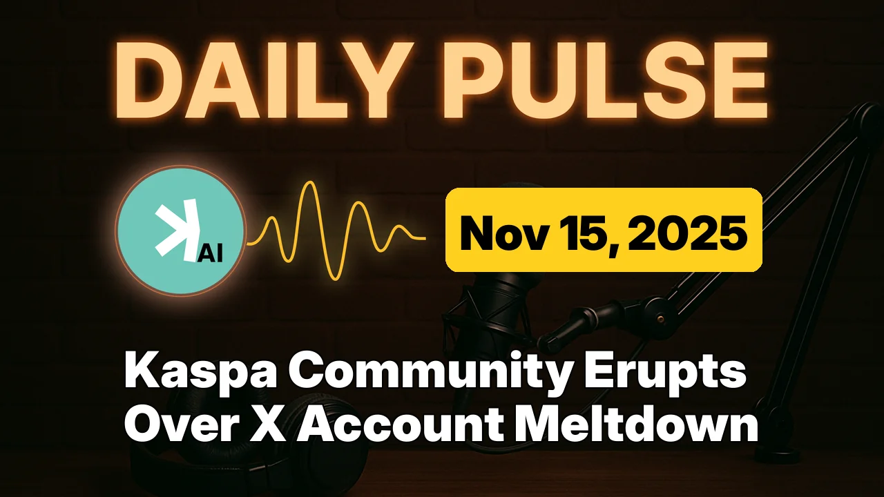 Kaspa Community Erupts Over X Account Meltdown