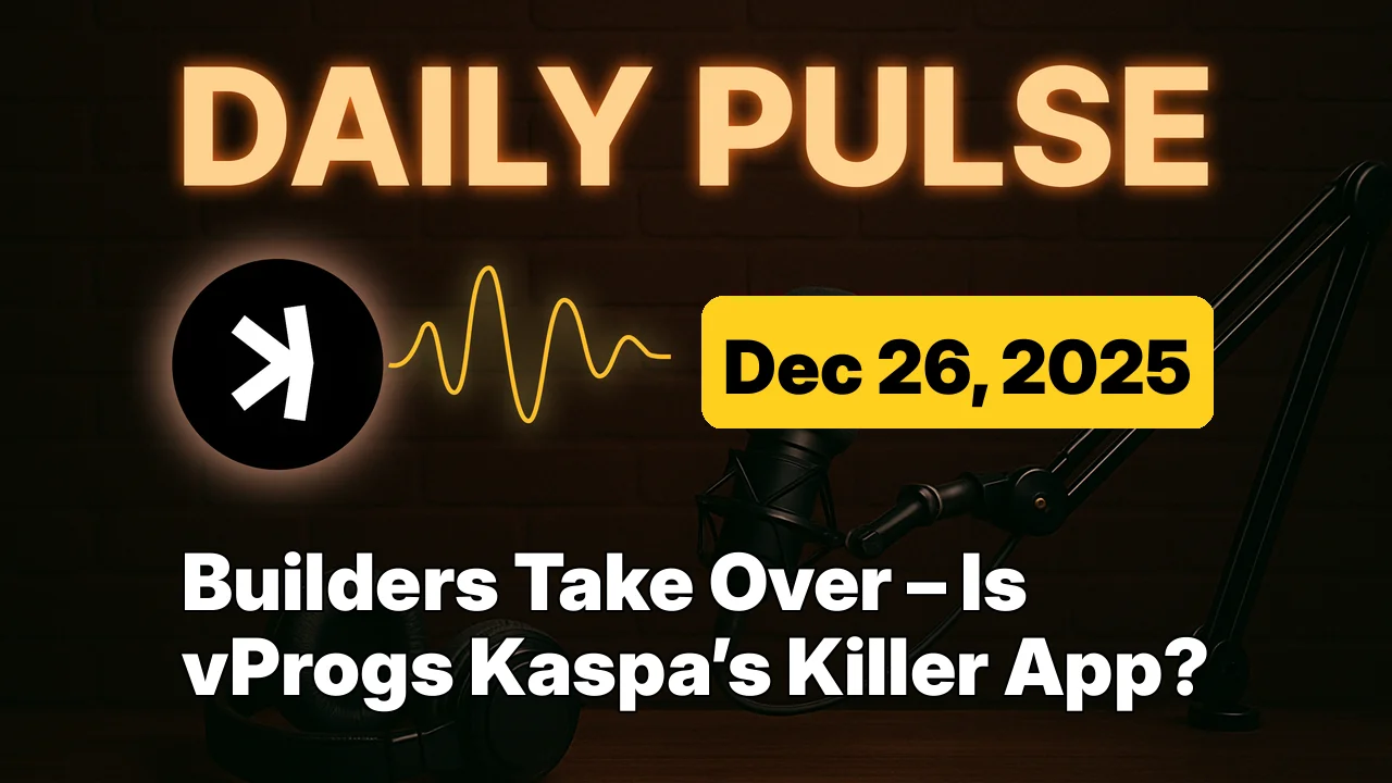 Builders Take Over – Is vProgs Kaspa’s Killer App?