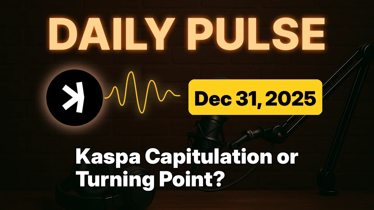 Kaspa Capitulation or Turning Point?
