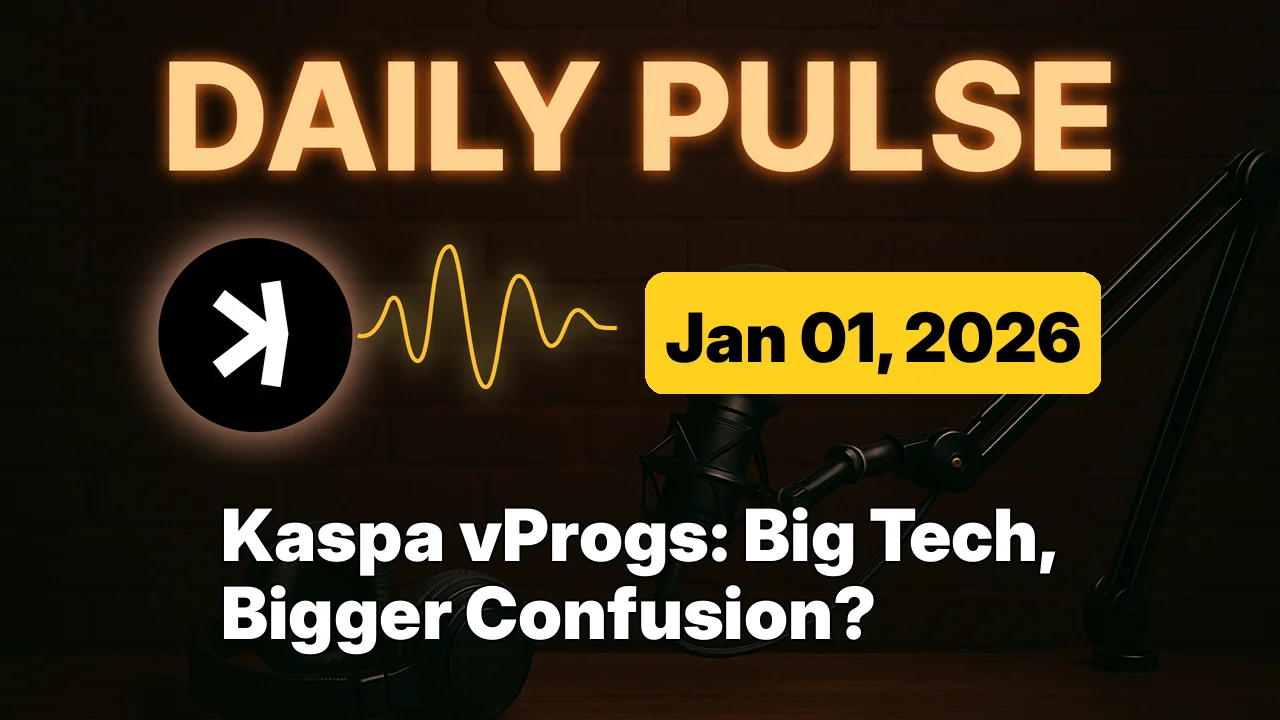 Kaspa vProgs: Big Tech, Bigger Confusion?