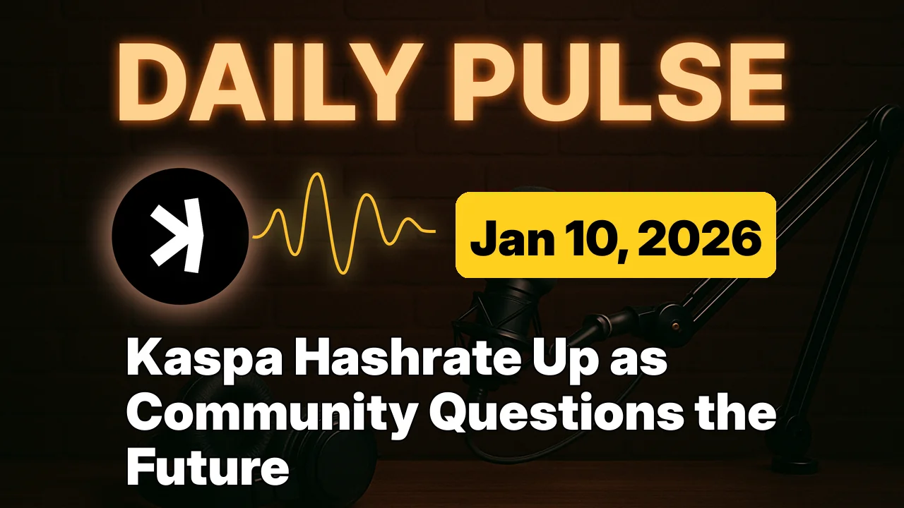 Kaspa Hashrate Up as Community Questions the Future