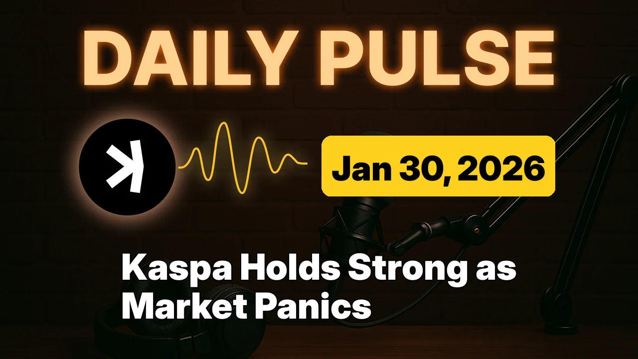 Kaspa Holds Strong as Market Panics