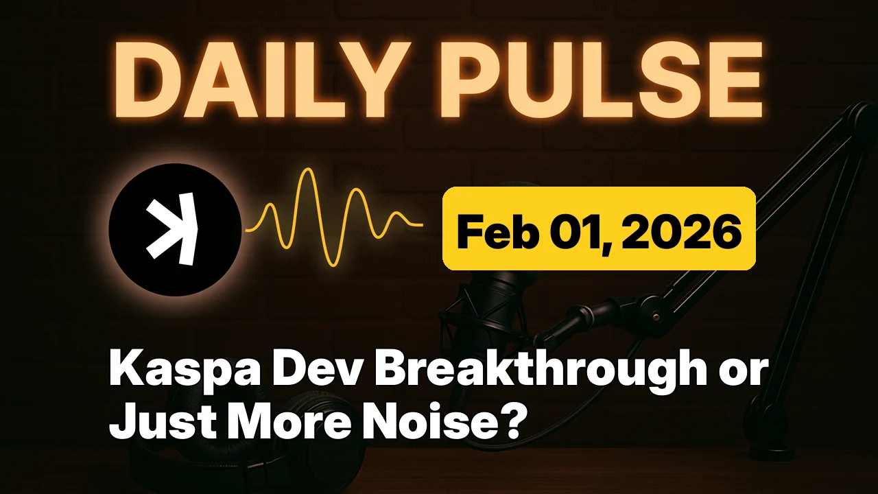 Kaspa Dev Breakthrough or Just More Noise?