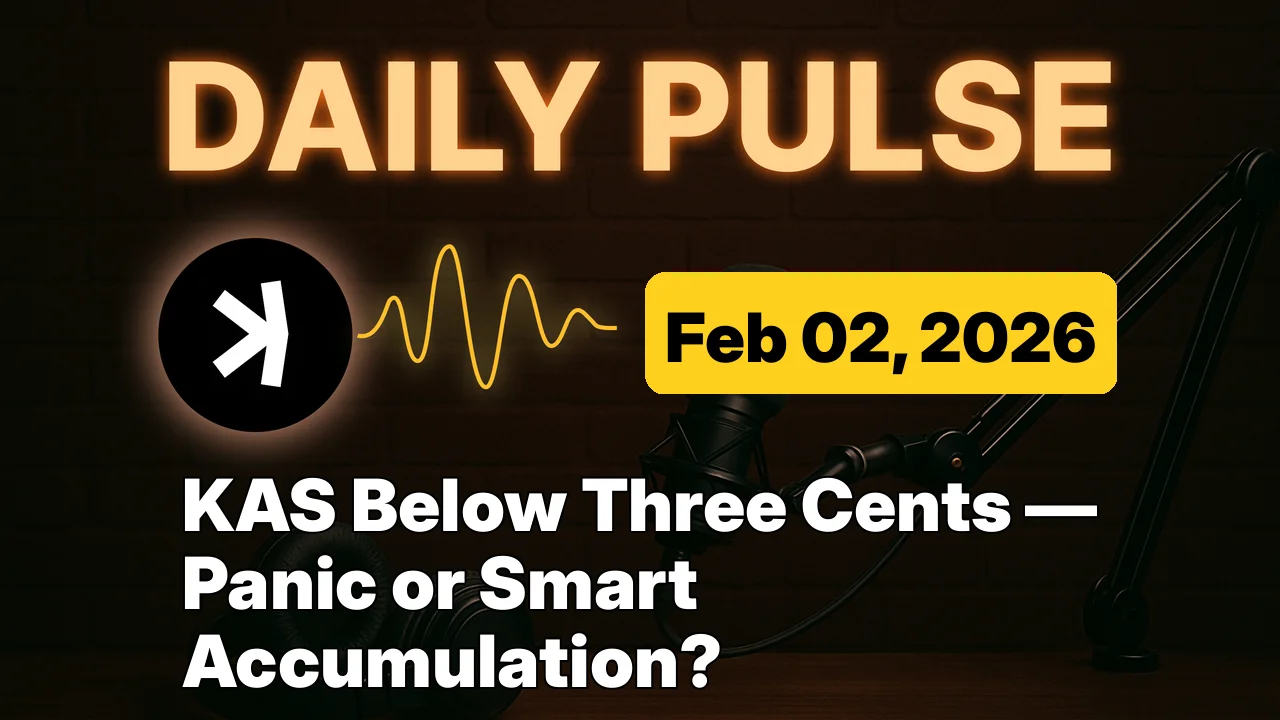 KAS Below Three Cents — Panic or Smart Accumulation?