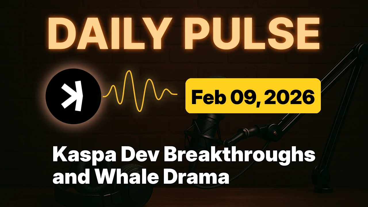 Kaspa Dev Breakthroughs and Whale Drama