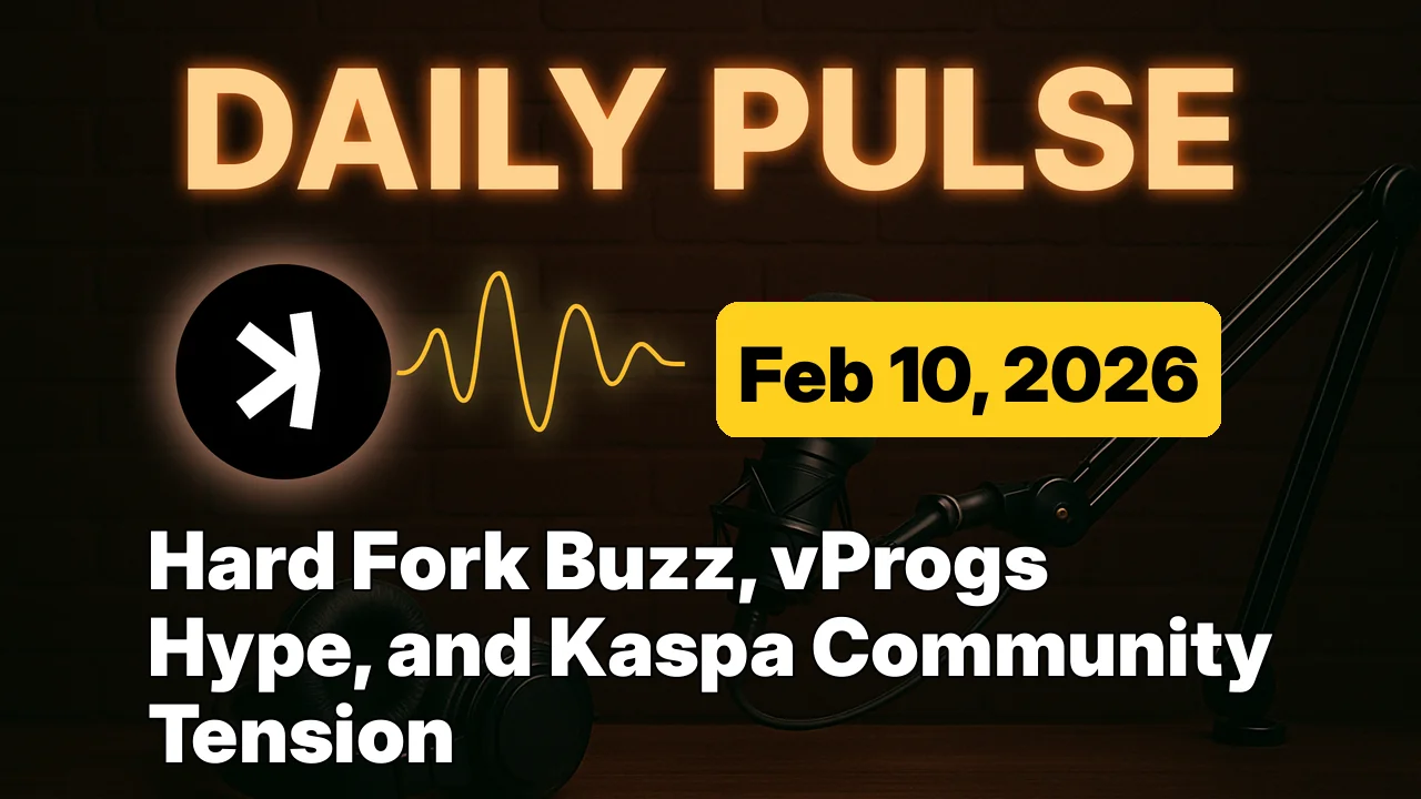Hard Fork Buzz, vProgs Hype, and Kaspa Community Tension
