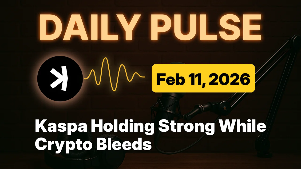 Kaspa Holding Strong While Crypto Bleeds