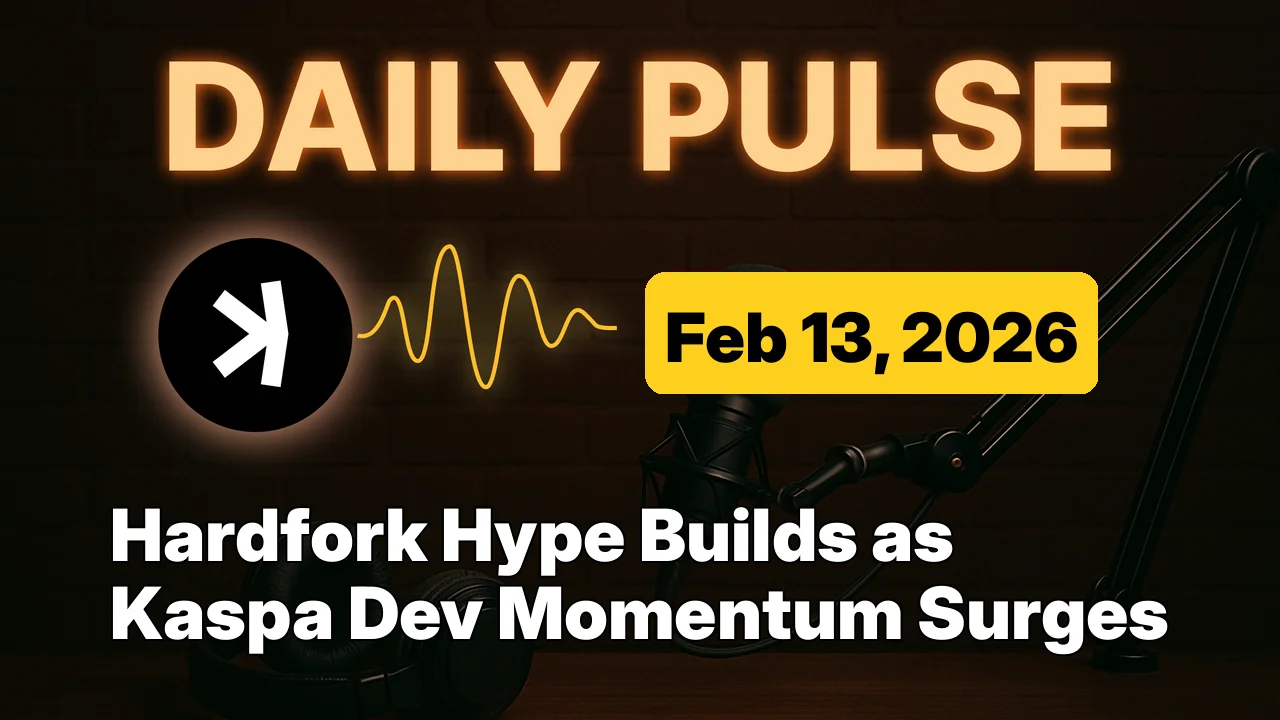 Hardfork Hype Builds as Kaspa Dev Momentum Surges