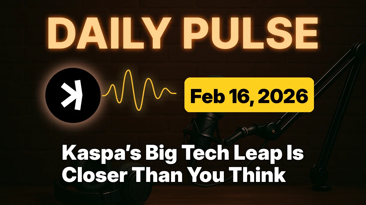 Kaspa’s Big Tech Leap Is Closer Than You Think