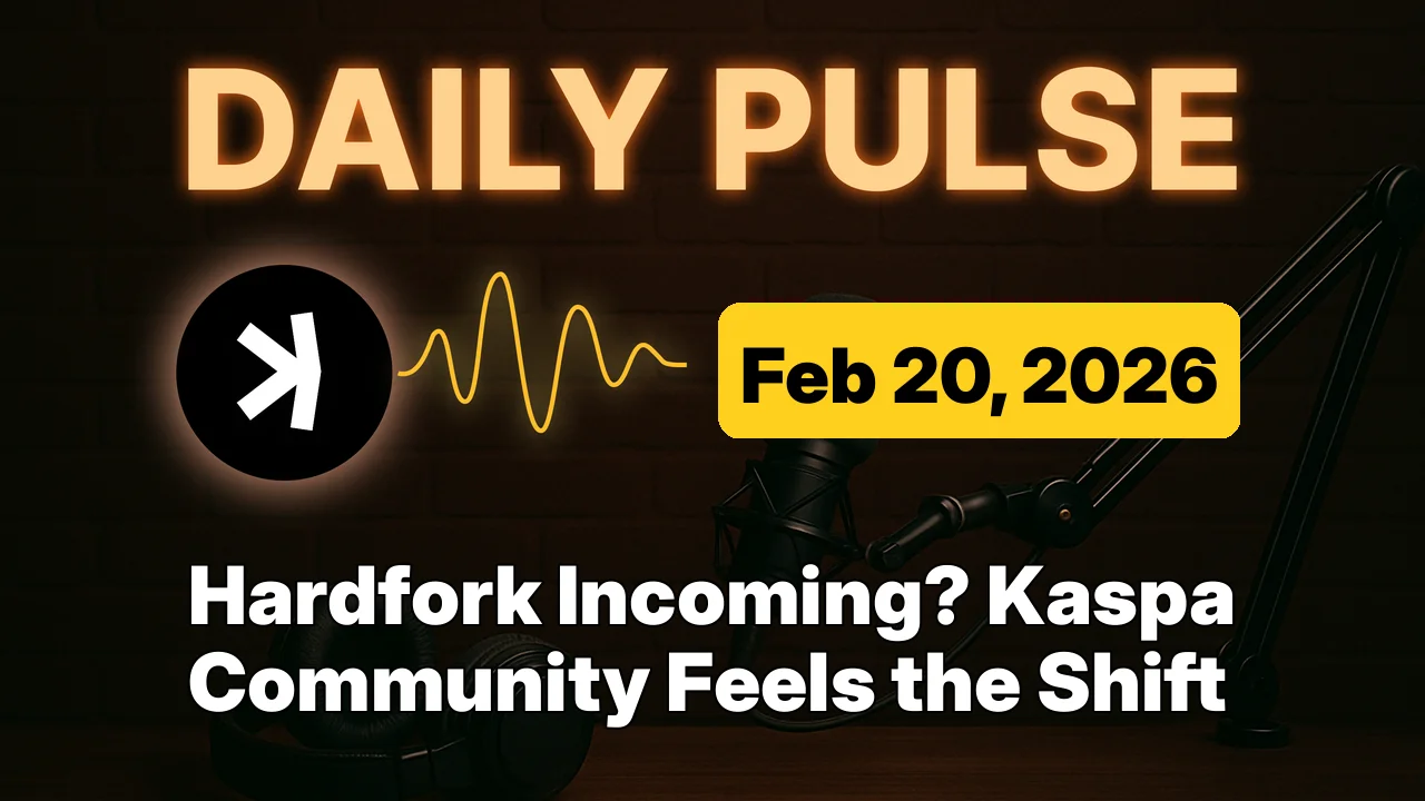 Hardfork Incoming? Kaspa Community Feels the Shift