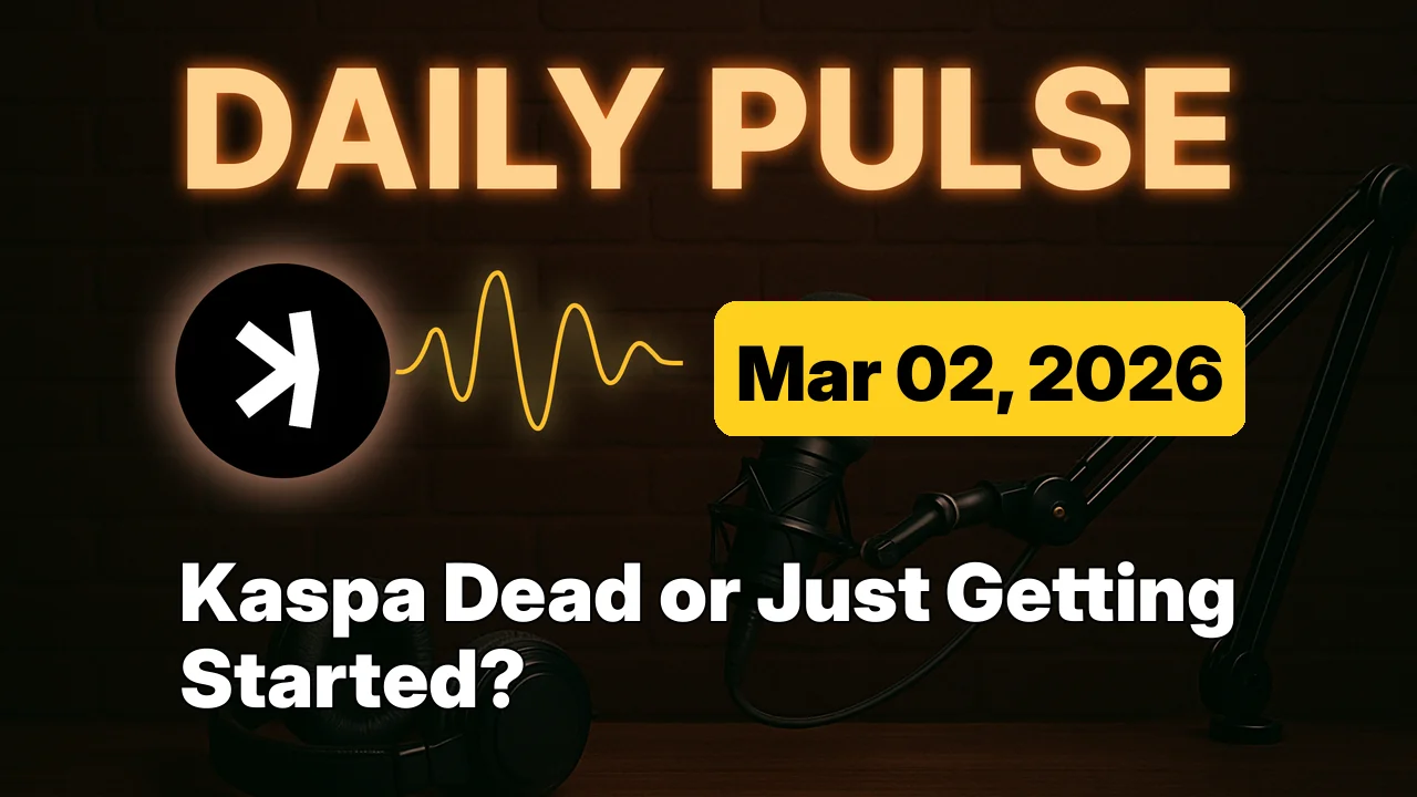 Kaspa Dead or Just Getting Started?