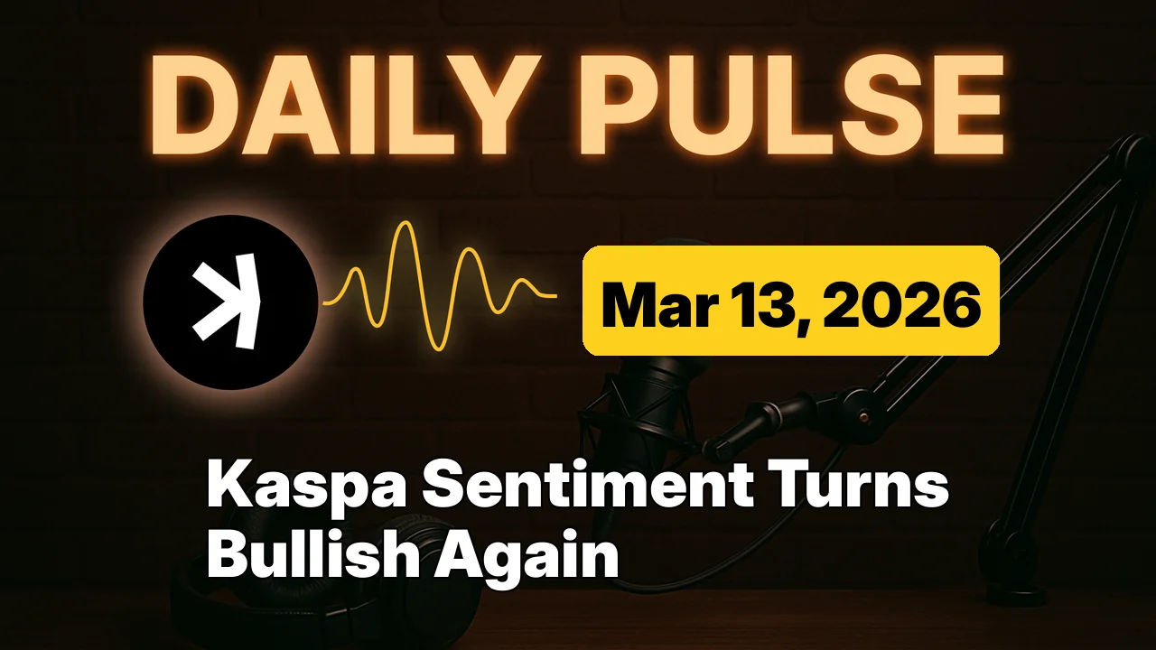 Kaspa Sentiment Turns Bullish Again
