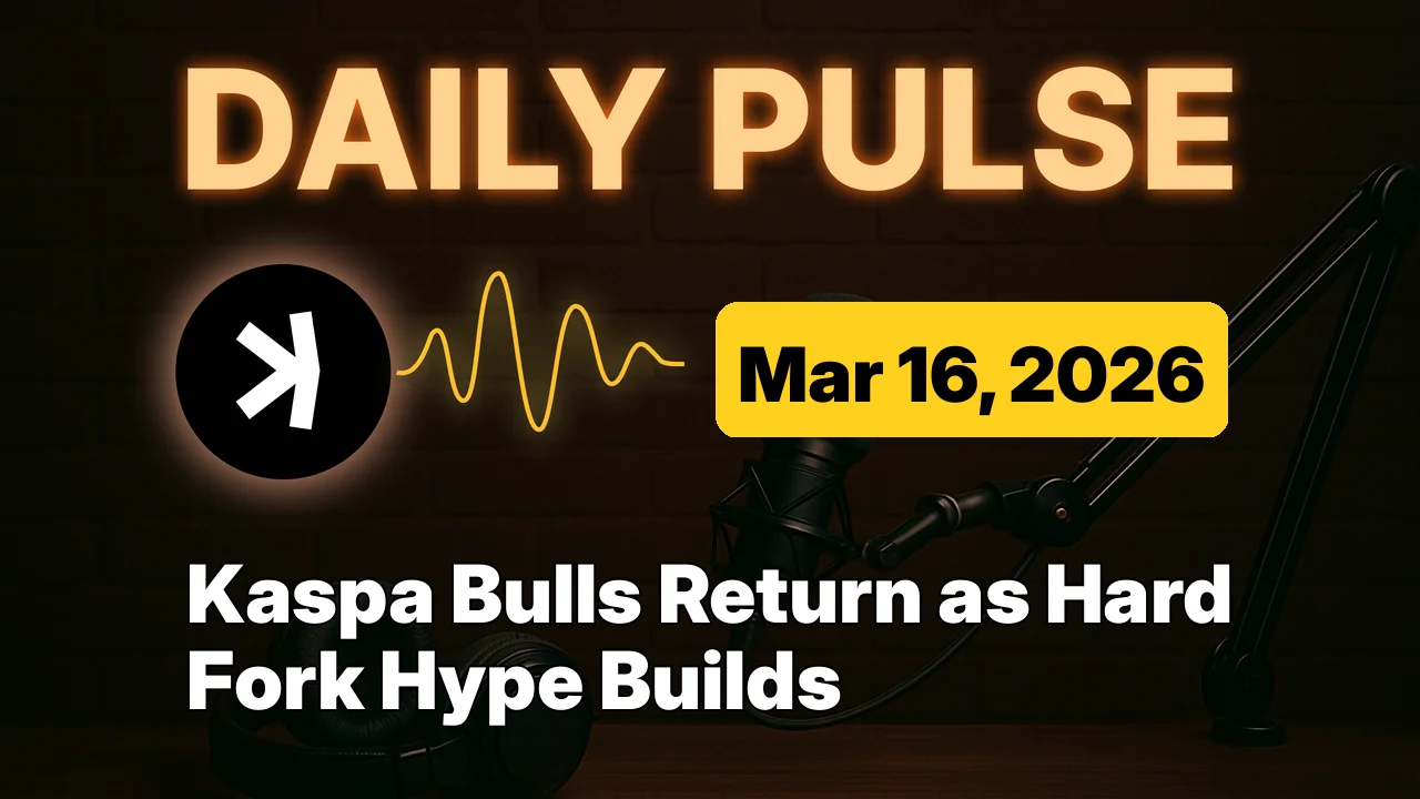 Kaspa Bulls Return as Hard Fork Hype Builds