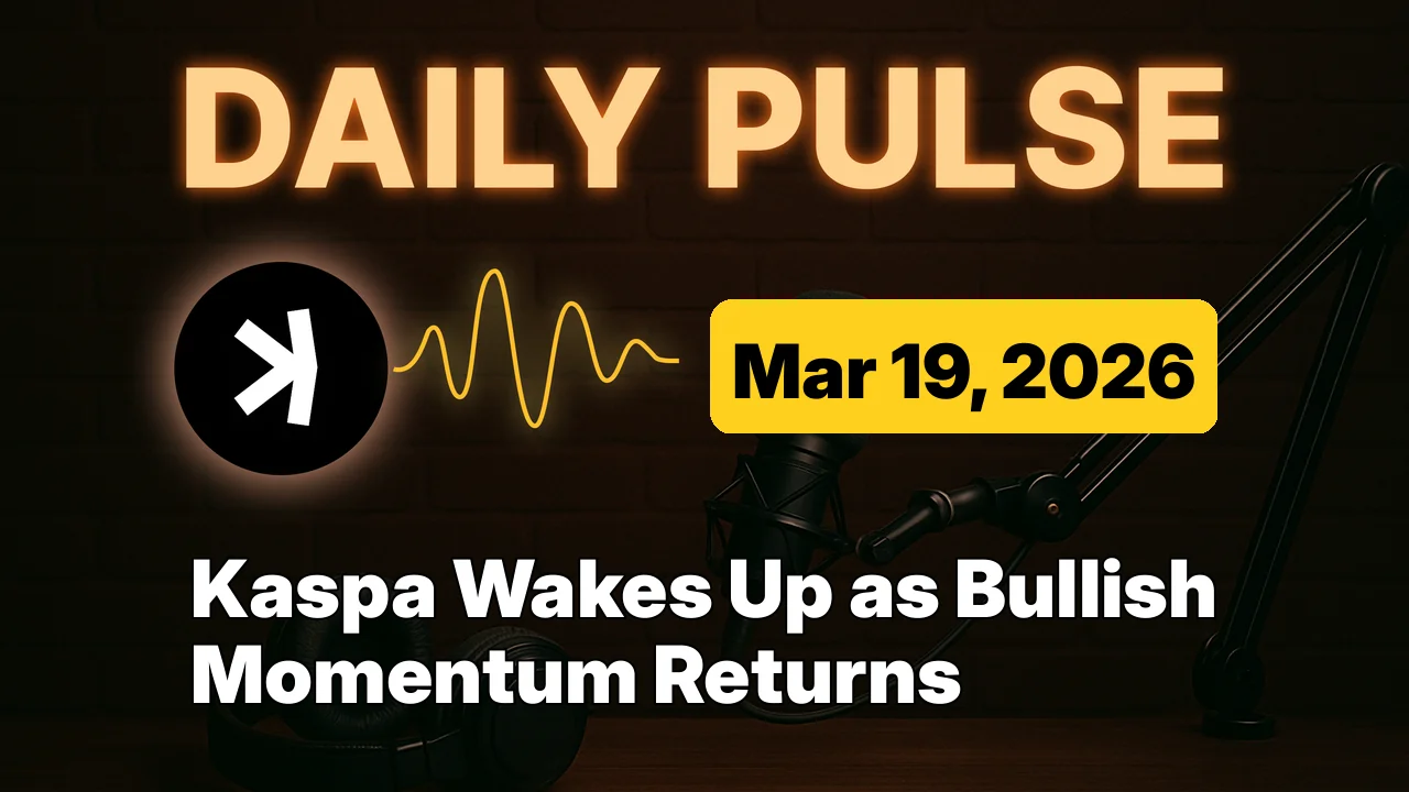 Kaspa Wakes Up as Bullish Momentum Returns
