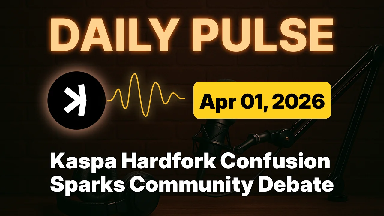 Kaspa Hardfork Confusion Sparks Community Debate