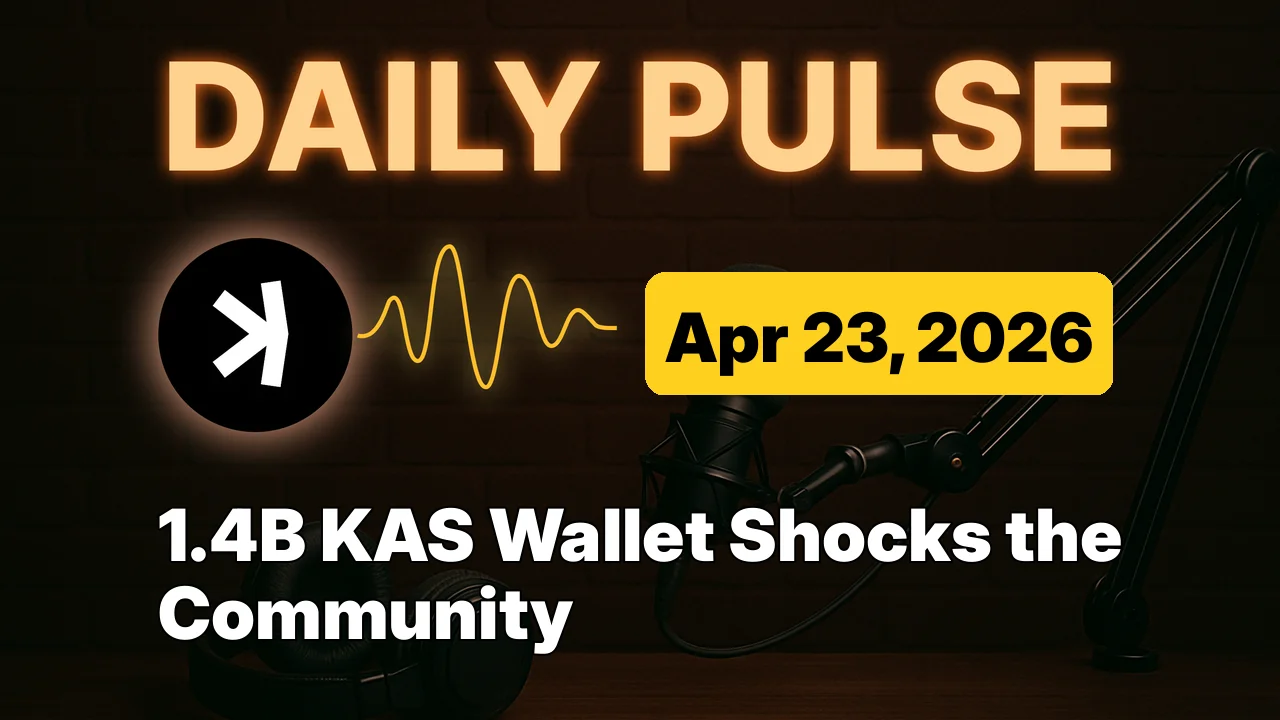 1.4B KAS Wallet Shocks the Community