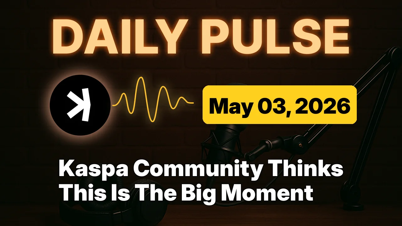 Kaspa Community Thinks This Is The Big Moment