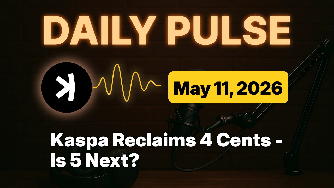 Kaspa Reclaims 4 Cents - Is 5 Next?