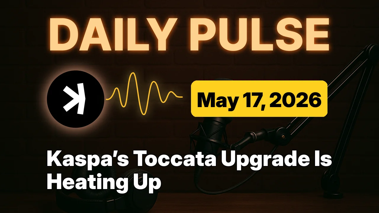 Kaspa’s Toccata Upgrade Is Heating Up