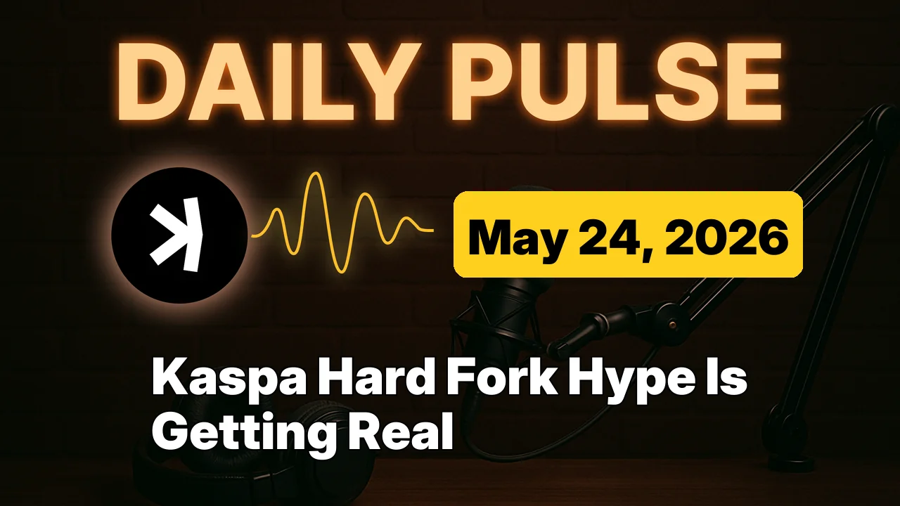 Kaspa Hard Fork Hype Is Getting Real