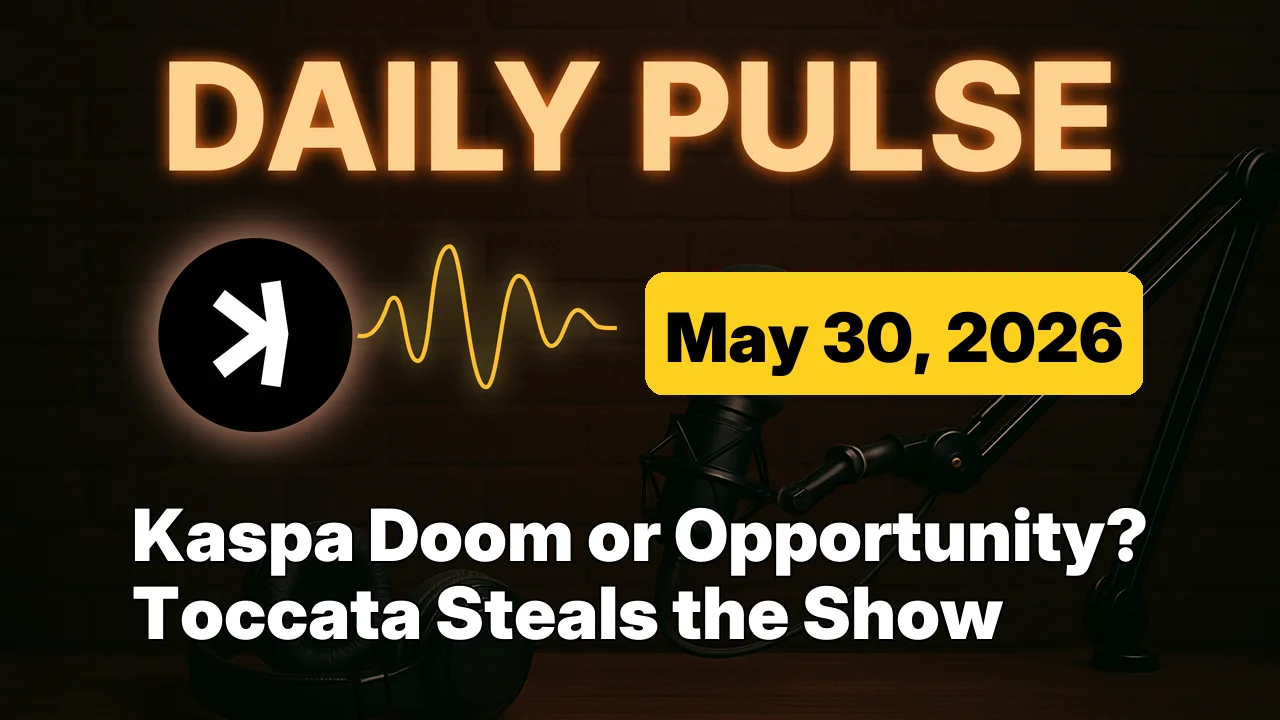Kaspa Doom or Opportunity? Toccata Steals the Show