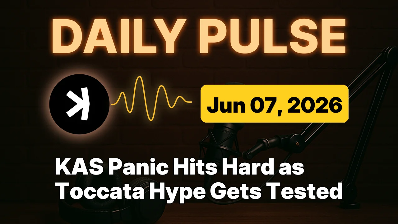 KAS Panic Hits Hard as Toccata Hype Gets Tested