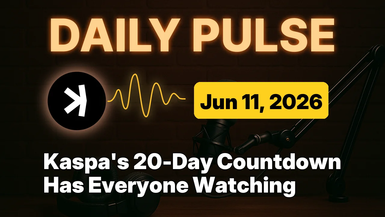Kaspa's 20-Day Countdown Has Everyone Watching