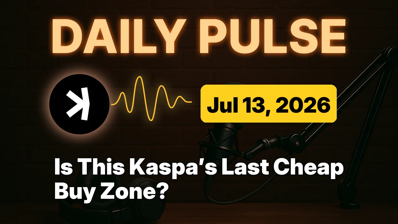 Is This Kaspa’s Last Cheap Buy Zone?