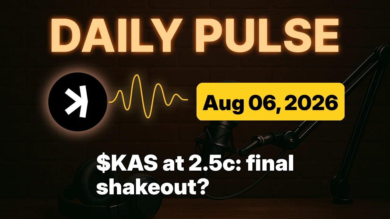 $KAS at 2.5c: final shakeout?