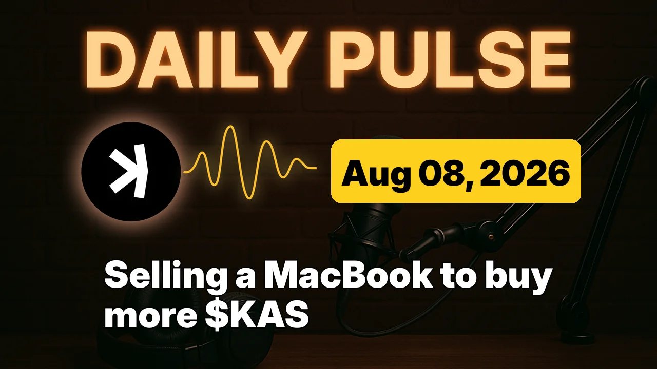 Selling a MacBook to buy more $KAS
