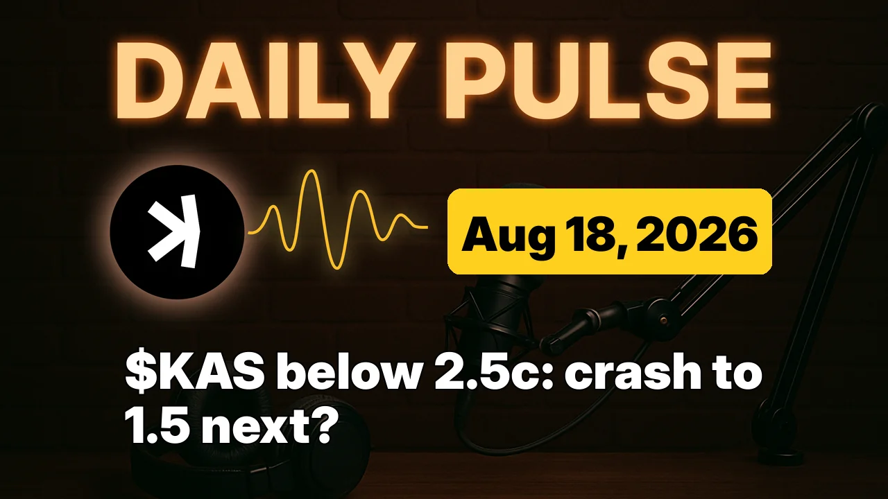 $KAS below 2.5c: crash to 1.5 next?