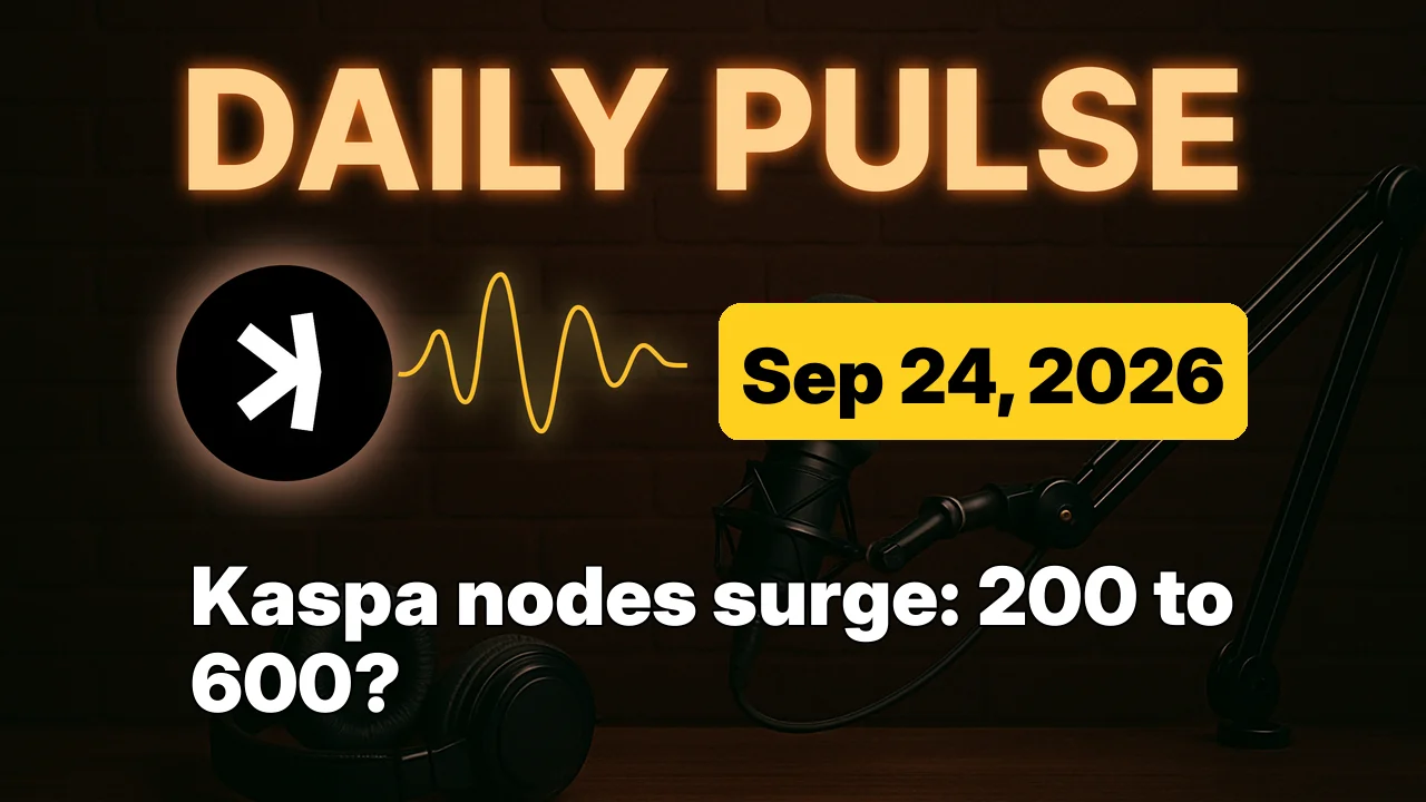 Kaspa nodes surge: 200 to 600?